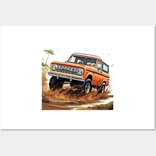 Classic Broncho Off-road Orange 2 Posters and Art